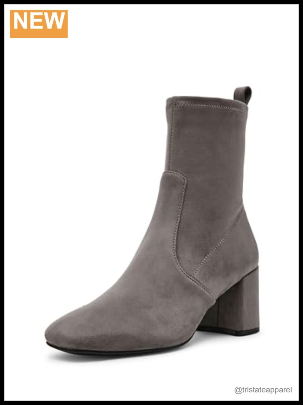 Anne Klein Women's Lyla Ankle Bootie Block Heel Pull-On